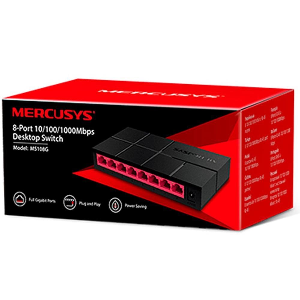 Switch 8 Portas TP-Link MS108G MCS0023 Preto