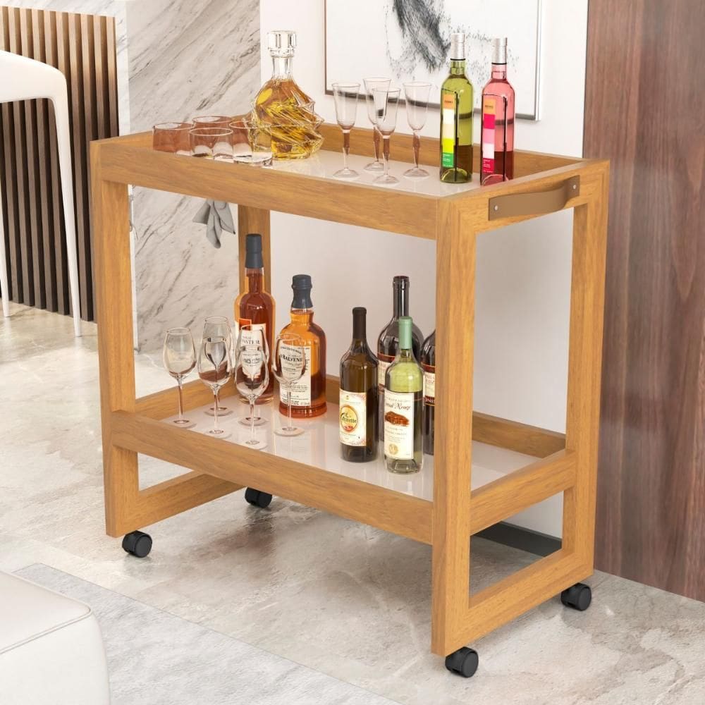 Carrinho Apoio Rodas Alicante Pérola Preto