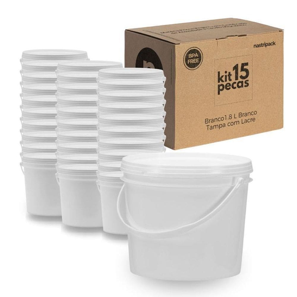 Balde Para Pintar 1.8 Litros 15 Pçs
