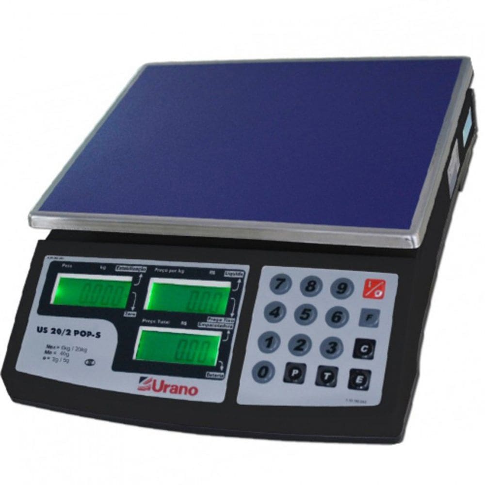 Balança Urano Us 31/2 Pop-s 31kg Por 2g Preta Serial
