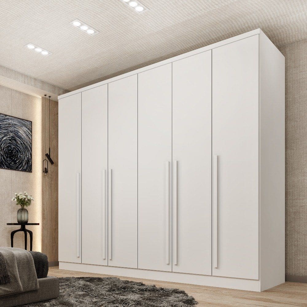 Guarda Roupa Casal 6 Portas Sevila Tcil Móveis Neve
