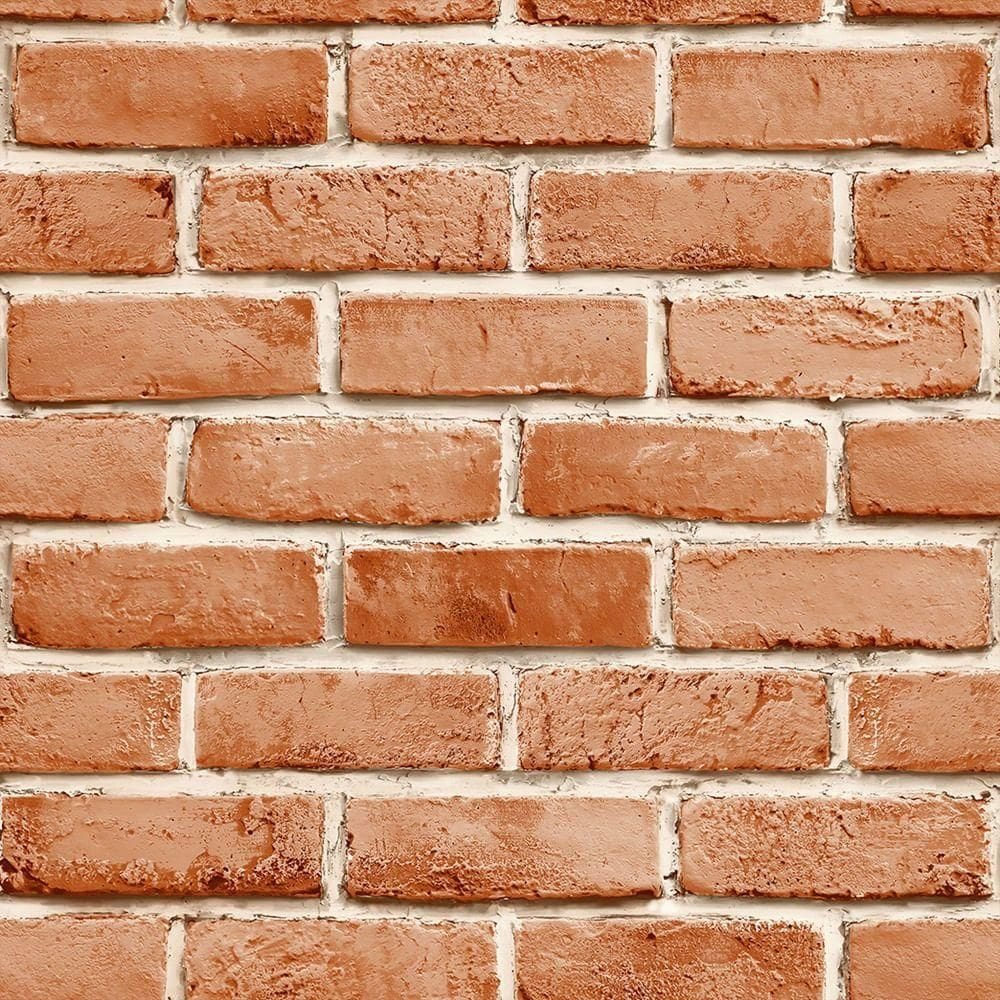 Papel De Parede Pure 4 Tijolos 207804 Tam. 4m² Papel De Parede Pure 4 Tijolos 207804