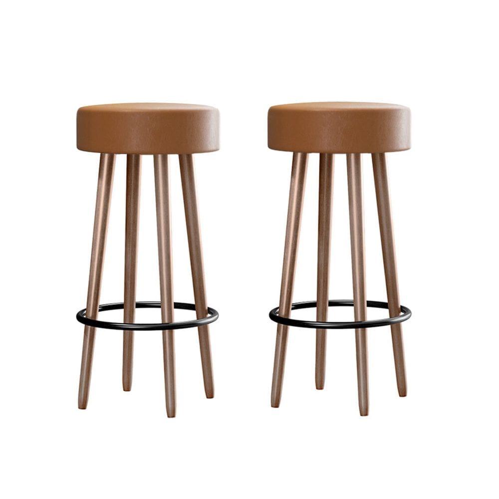 Kit 2 Banquetas Altas 70 cm Pés Palito P/ Área Gourmet Bancada Cozinha Churrasqueira Berlin