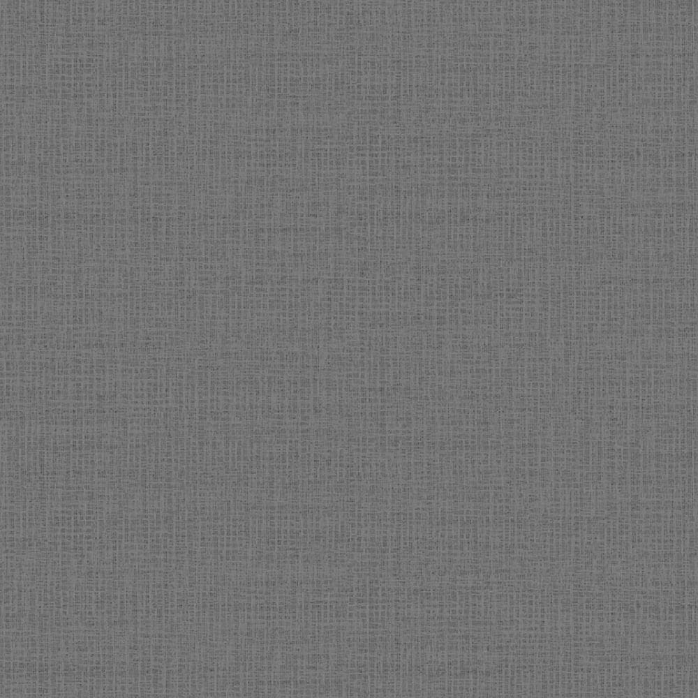 Papel De Parede Essencial Aspecto Têxtil Cinza E Preto Ess1047