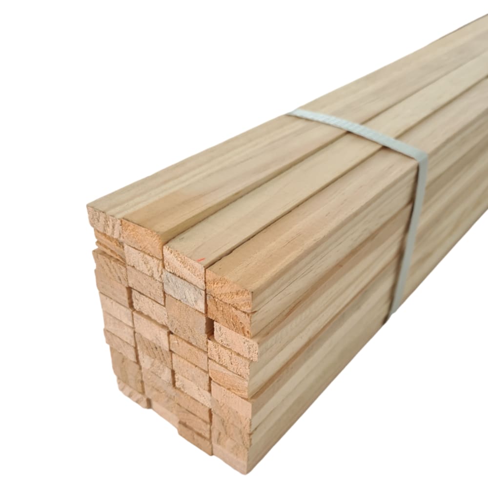 6 Ripas Sarrafos De Pinus 1x2x50cm Aplainado Artesanato