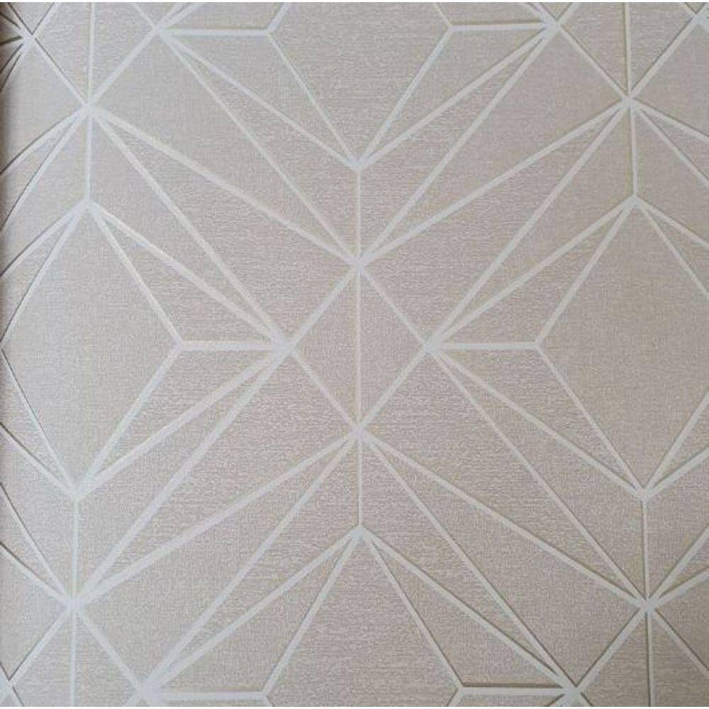 Papel De Parede Neo Geometric Geométrico Bege Ng1915