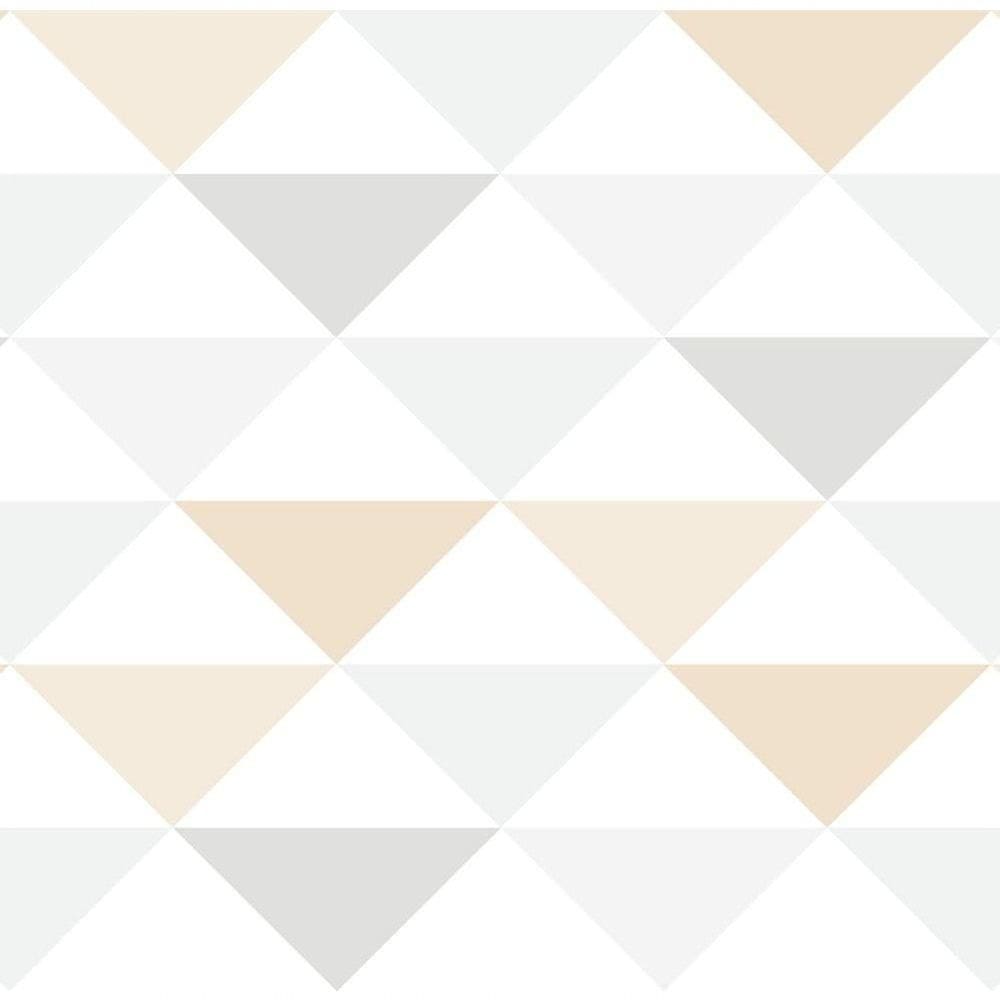 Papel De Parede Coleção Brincar Triângulo Geométrico 3603 - Rolo 10m X 0,52m