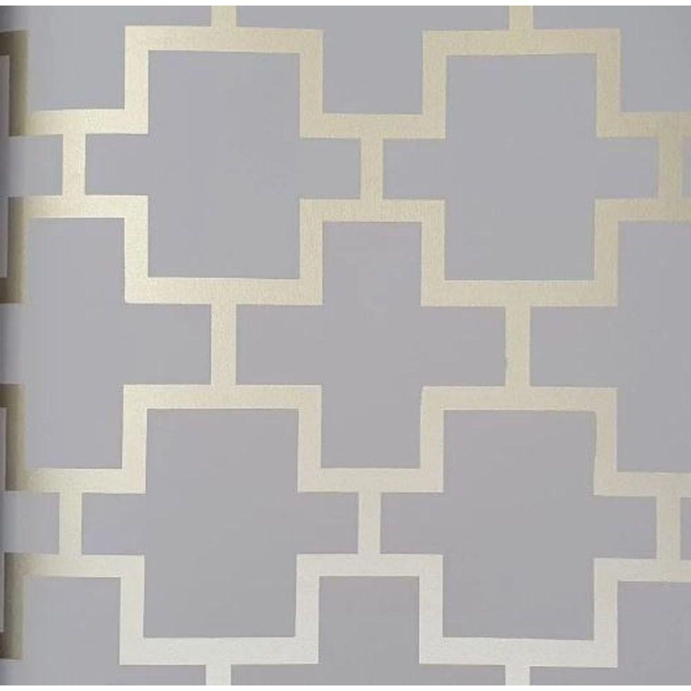 Papel De Parede Neo Geometric Geométrico Cinza Ng1932