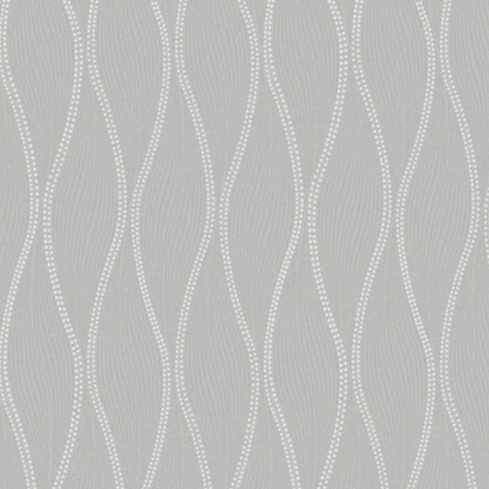 Papel De Parede Essencial Geométrico Branco E Cinza Ess1046