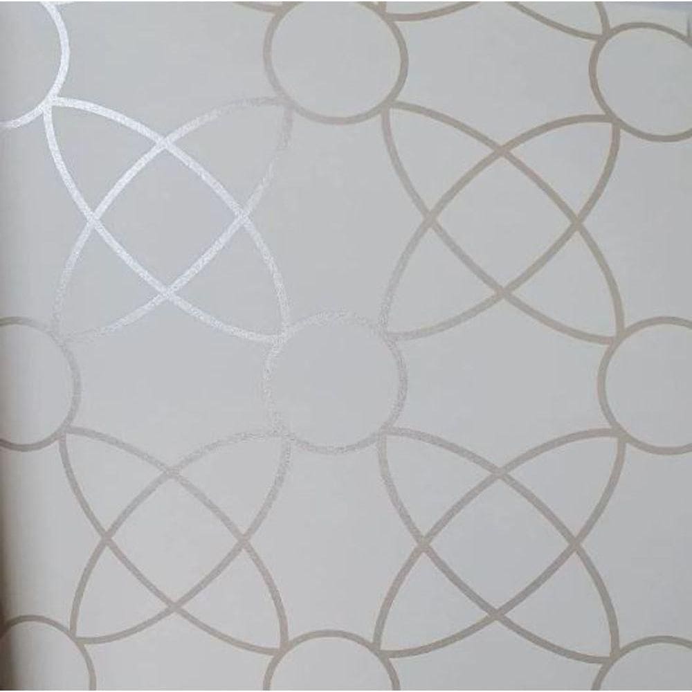 Papel De Parede Neo Geometric Geométrico Branco Ng1992