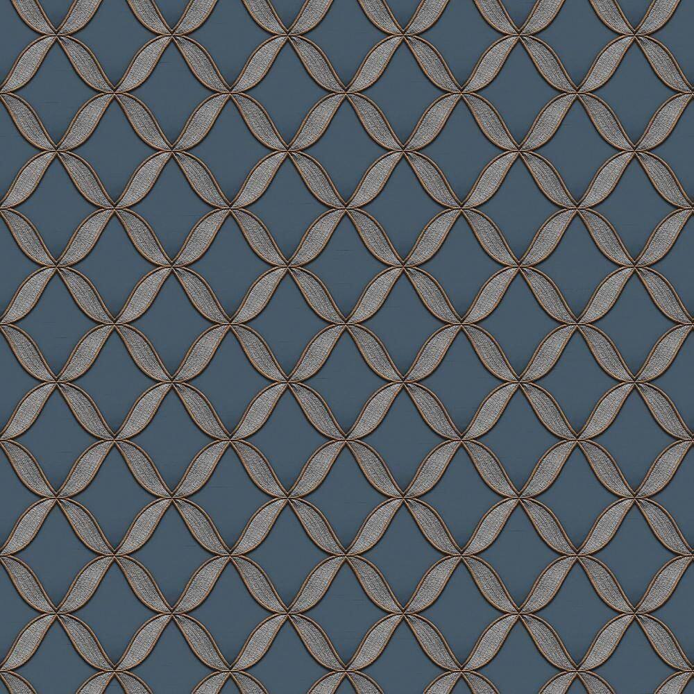 Papel De Parede Hf Orient Geométrico Azul 221227