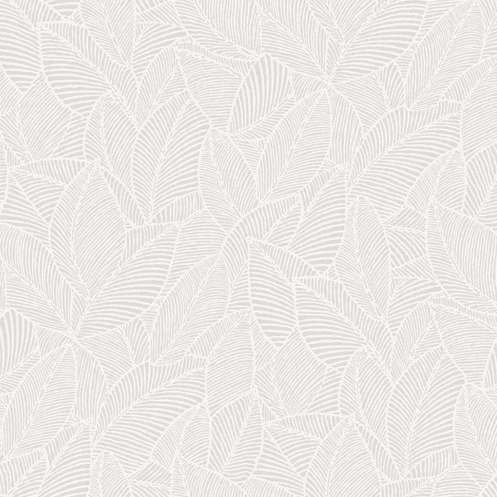 Papel De Parede Essencial Folhagem Branco Ess1040