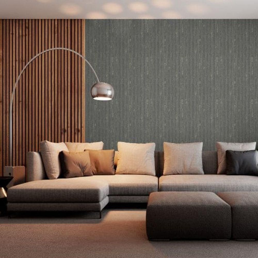 Papel De Parede Bobinex Essencial Textura Verde 4333