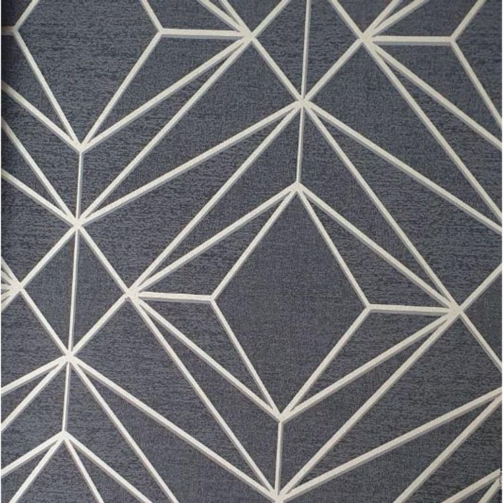 Papel De Parede Neo Geometric Geométrico Preto Ng1911