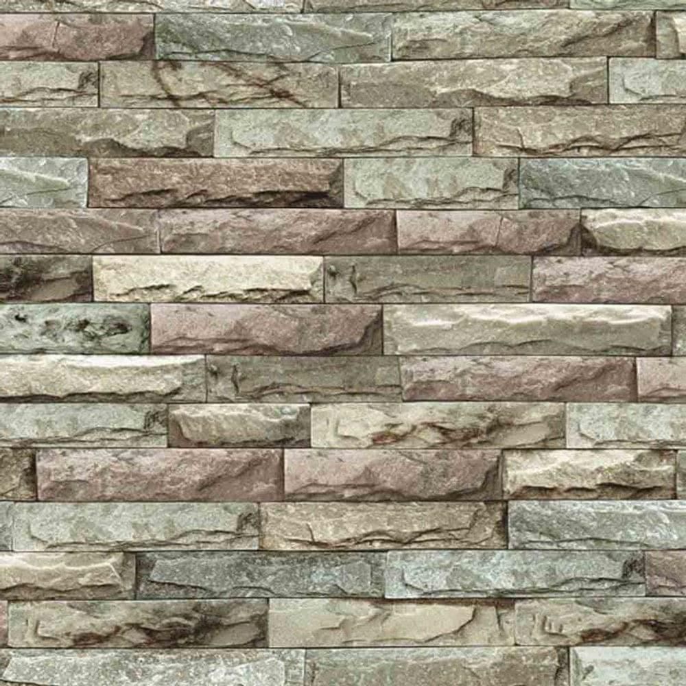 Papel De Parede Stone Age 1 Canjiquinha 3d Sn600101r
