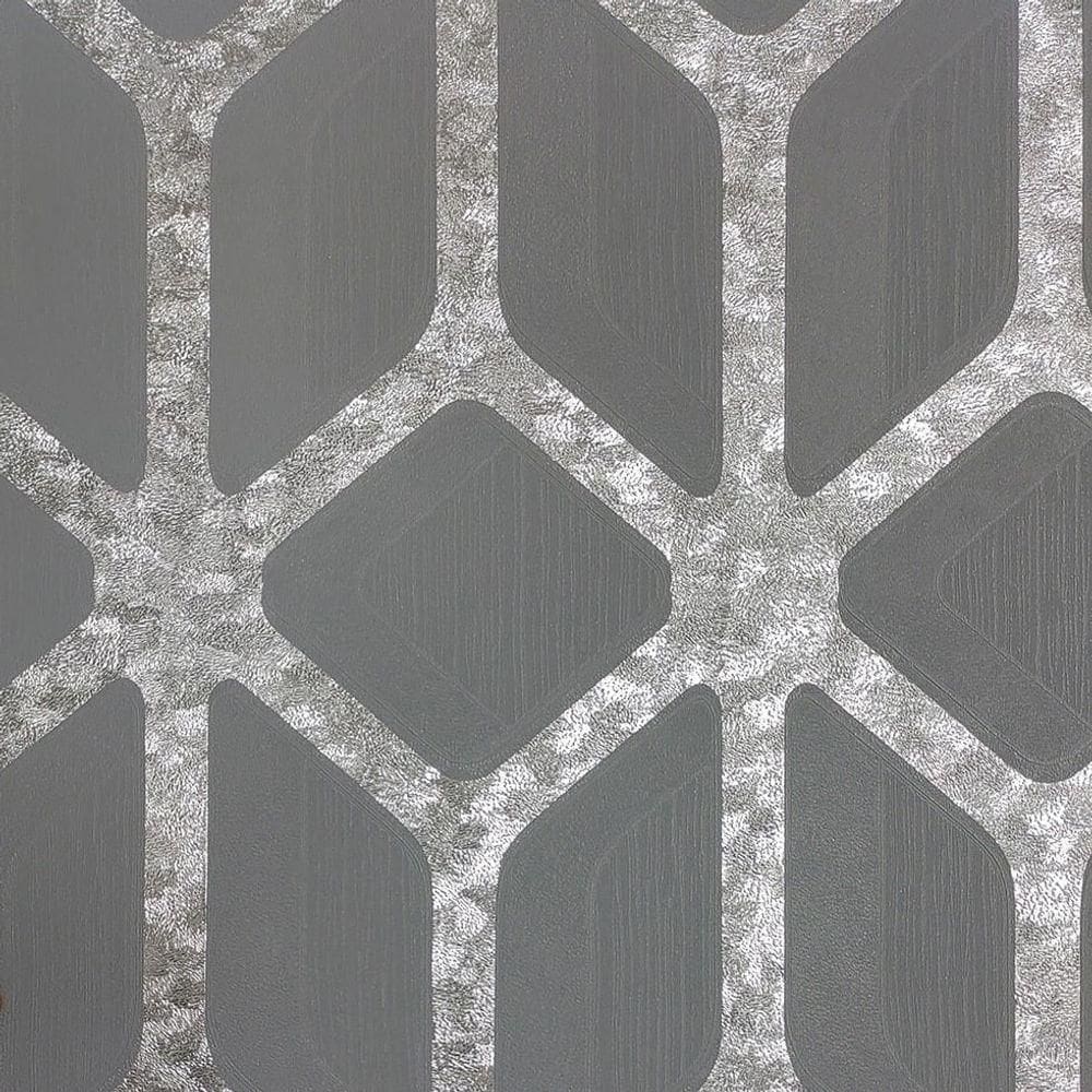 Papel De Parede White Swan Geométrico Verde Ws100203r