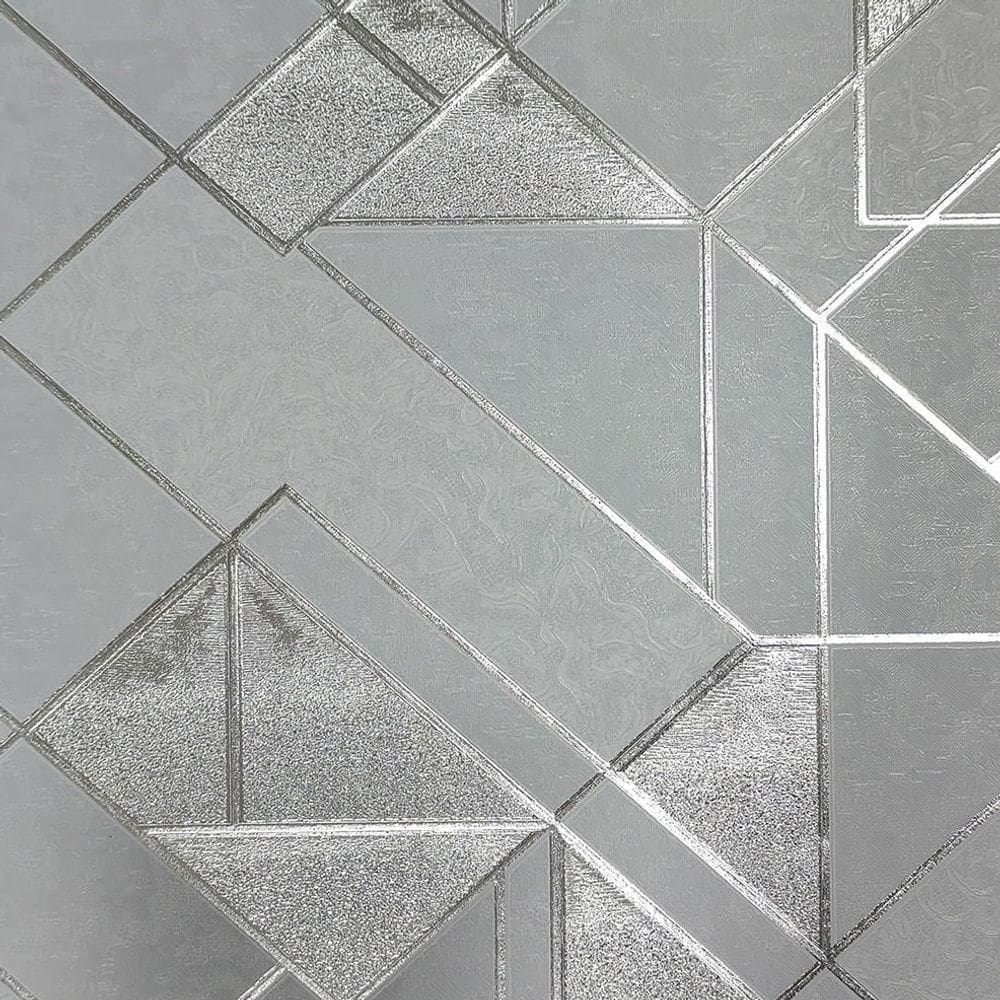 Papel De Parede White Swan Geométrico Verde Ws100301r