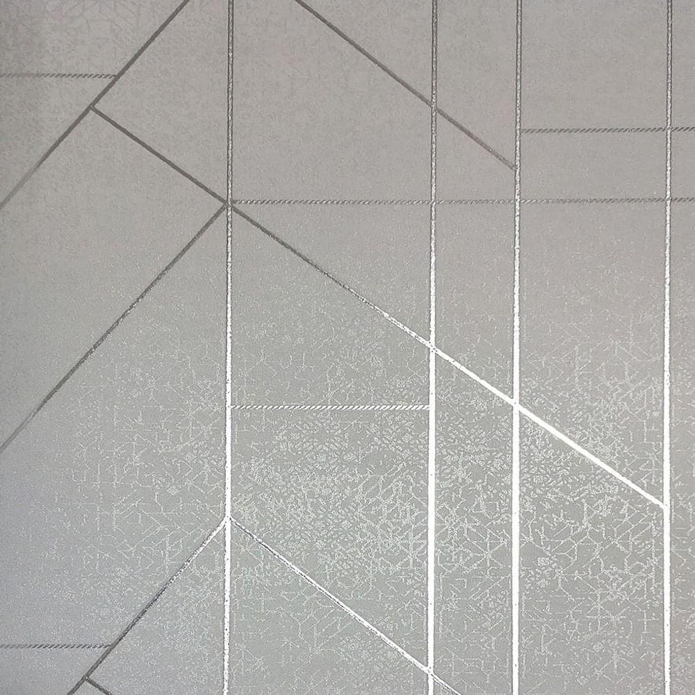 Papel De Parede White Swan Geométrico Verde Ws101504r