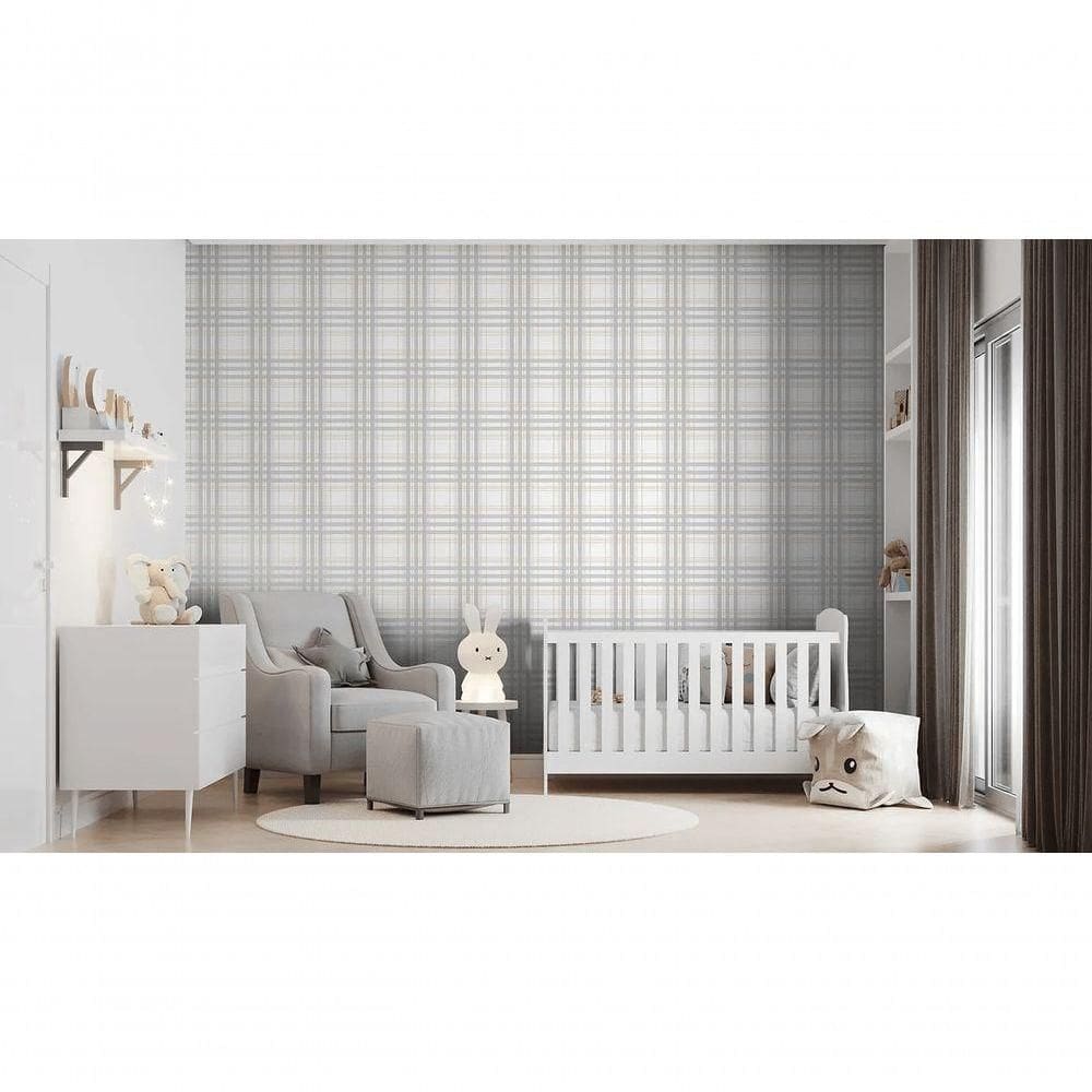 Papel De Parede Sonhos Xadrex Cinza 4228 Papel De Parede Sonhos 4228
