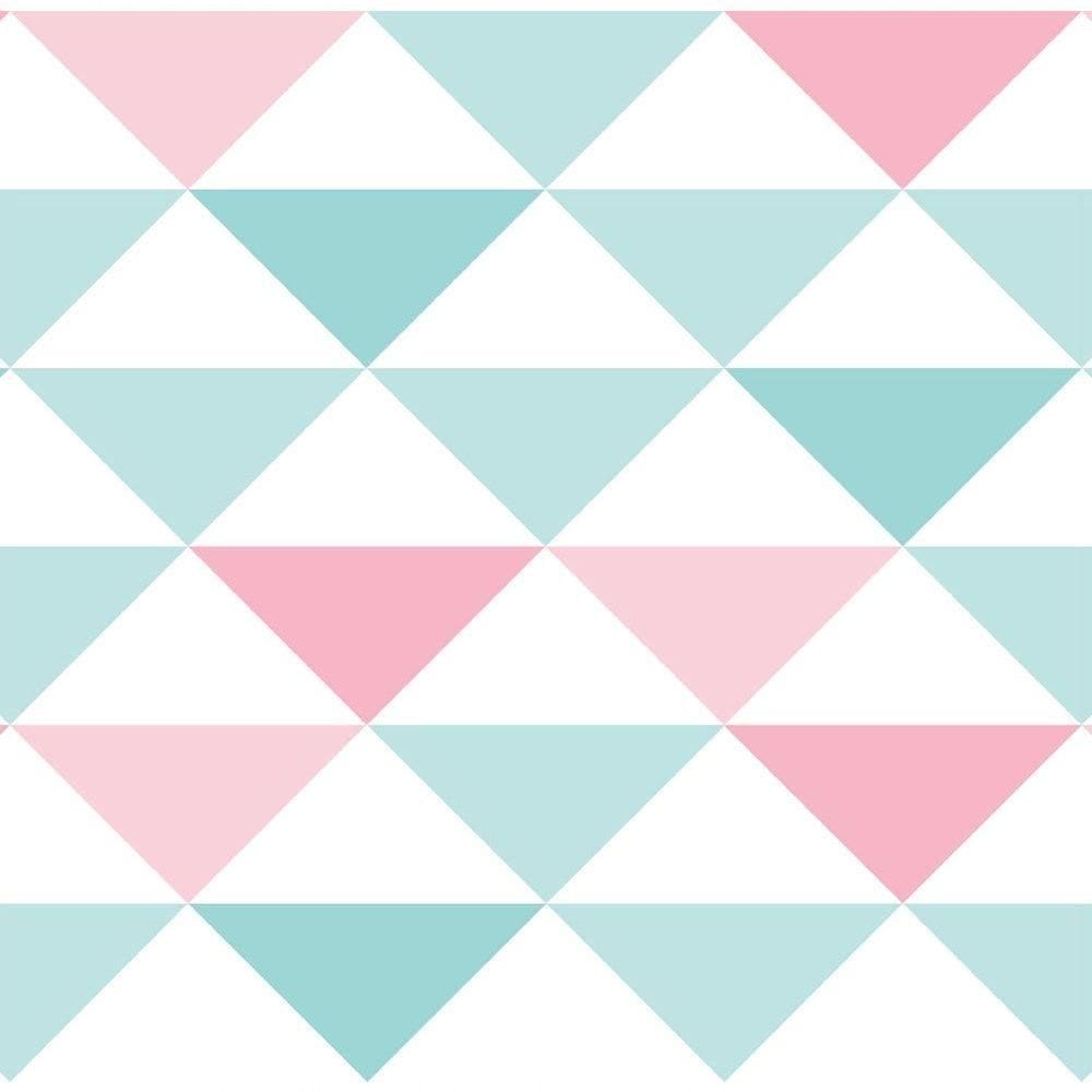 Papel De Parede Coleção Brincar Triângulo Geométrico 3600 - Rolo 10m X 0,52m