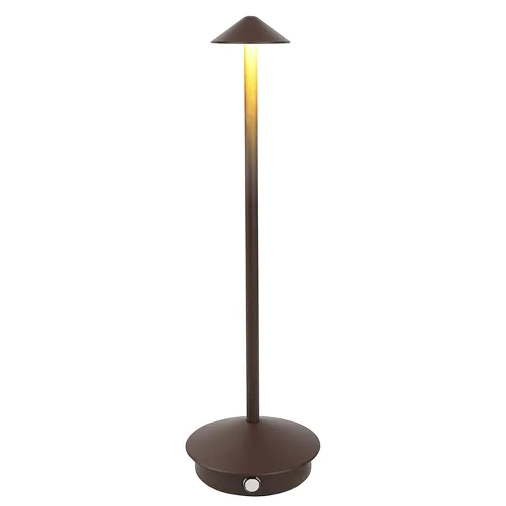 Luminaria Abajur de Mesa LED 3 Tons Controle de Intensidade USB Bateria Recarregavel Casa Quarto Cabeceira Sala Trabalho Home Office