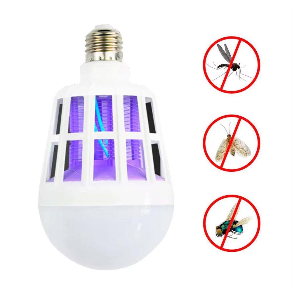 Luminária Led Uv Mata Pernilongo Mosquito Potente 15W