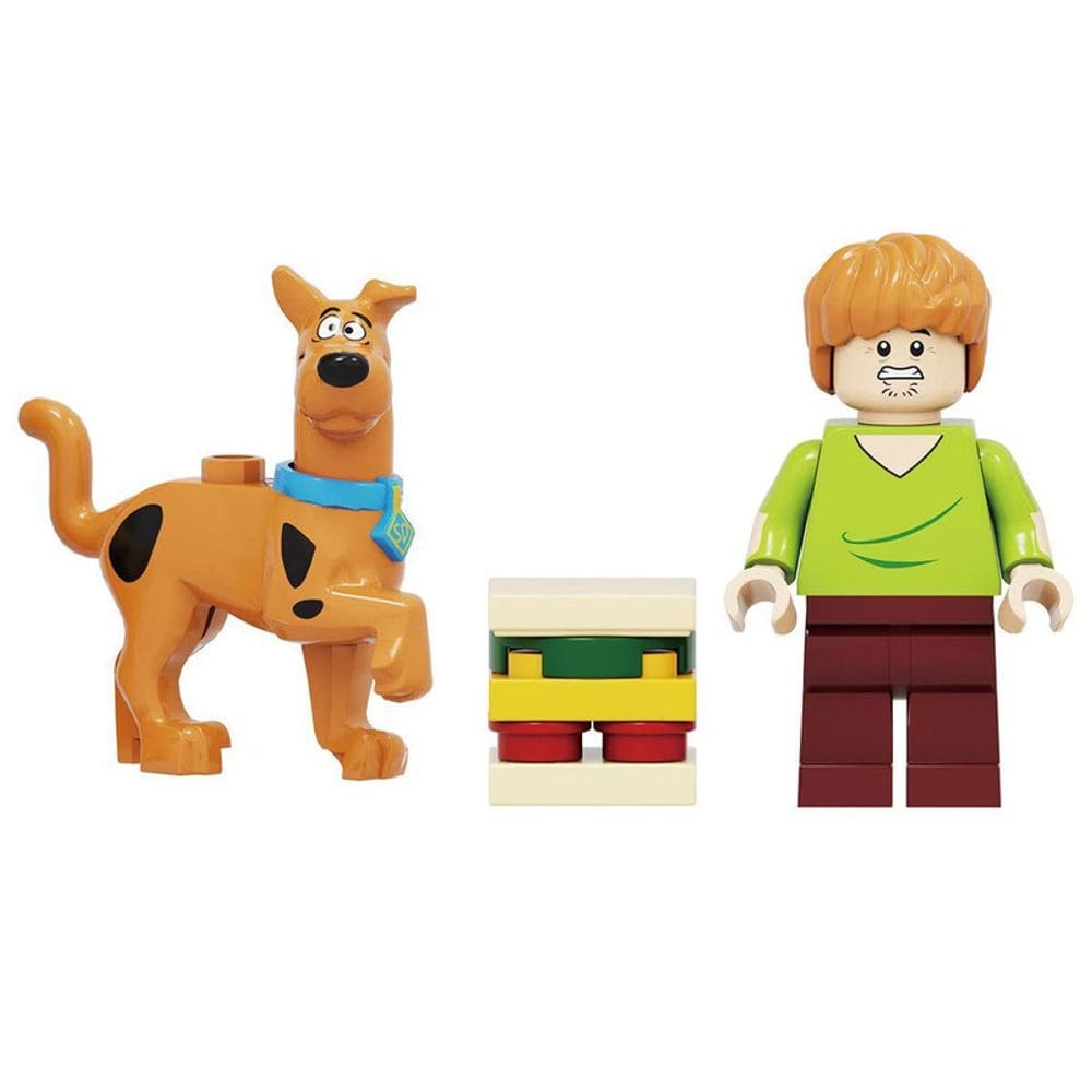 Kit 2 Bonecos Scooby Doo E Salsicha Blocos De Montar