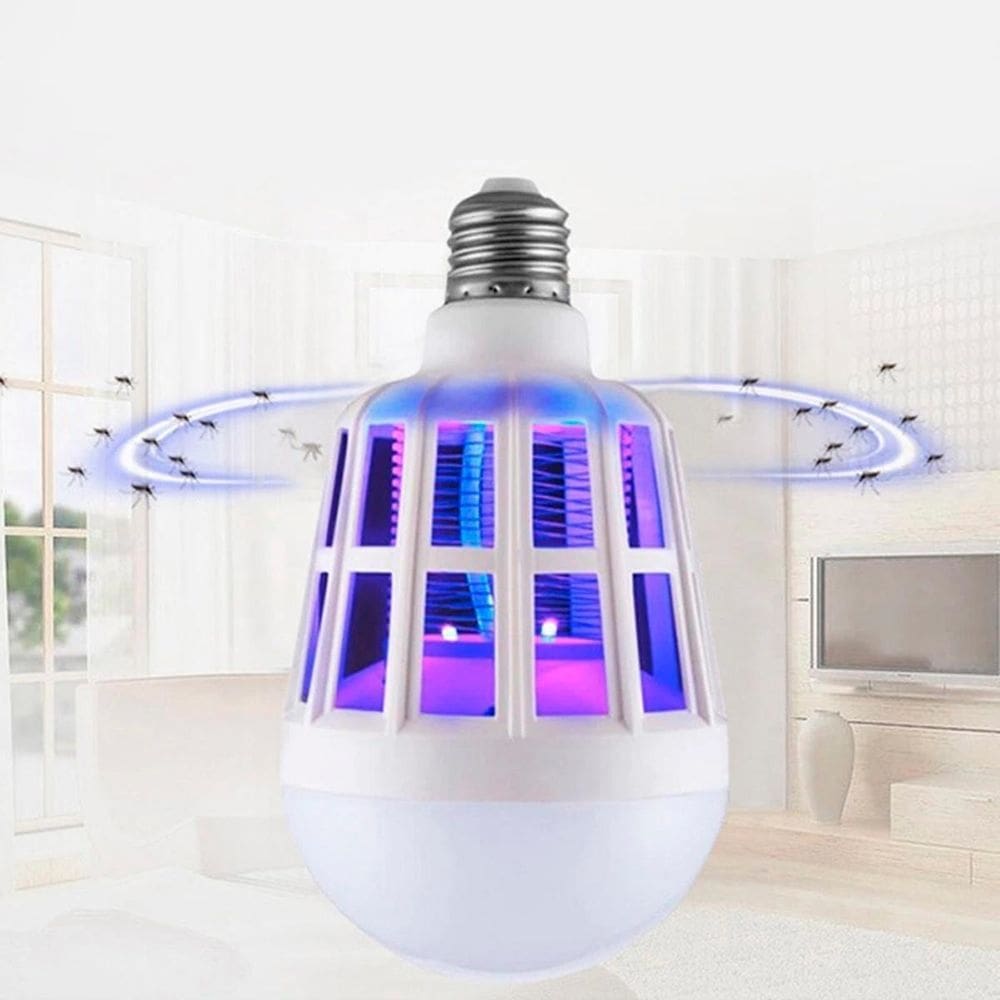 Luminária Led Uv Mata Mosquitos Pernilongos Armadilha 15W
