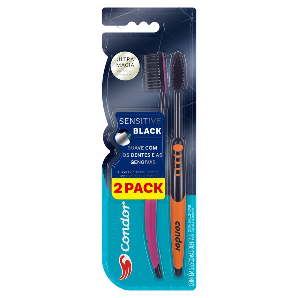 Escova Dental Ultramacia Condor Sensitive 2 Unidades