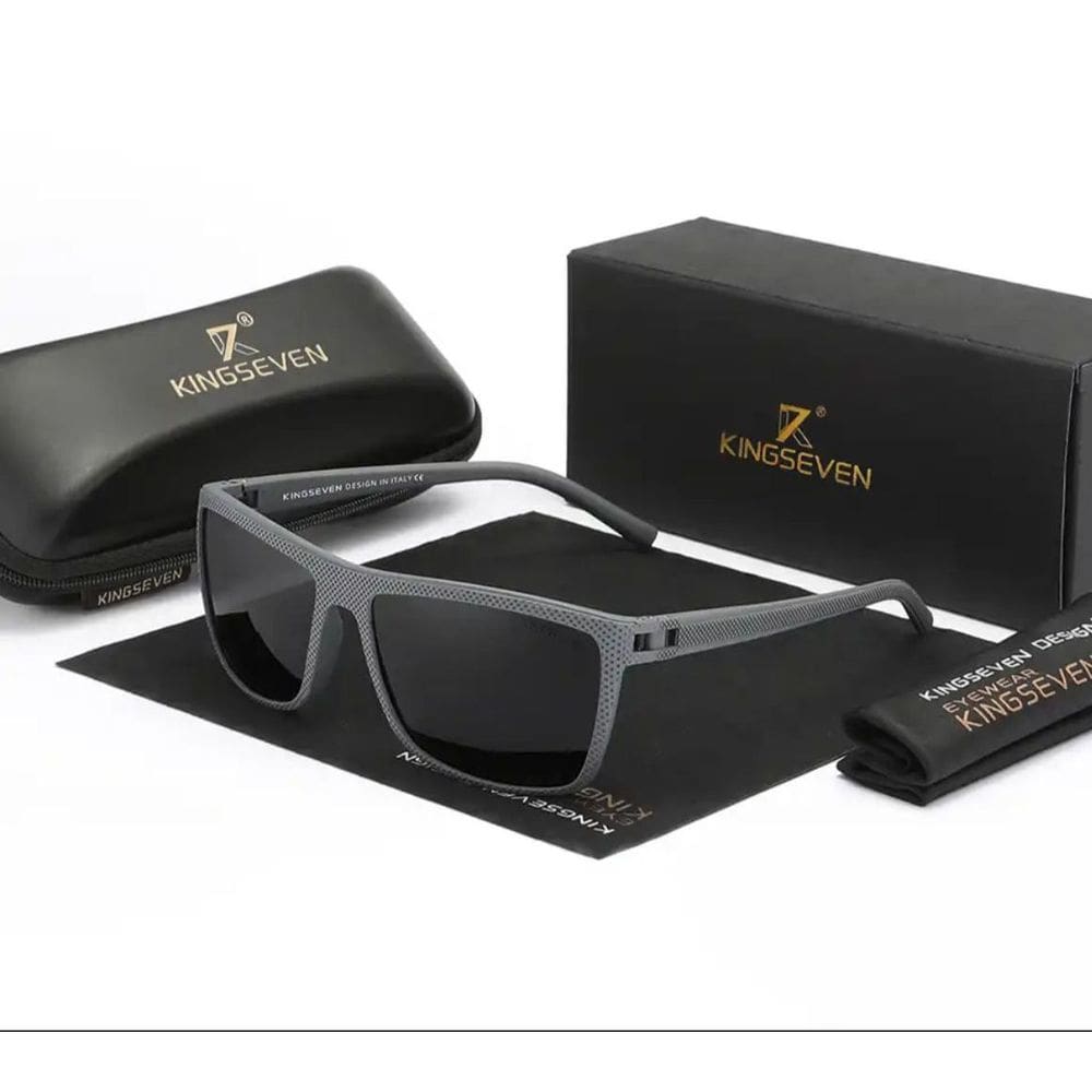 Óculos De Sol Kingseven C11 Uv400 Polarizado Black/gray