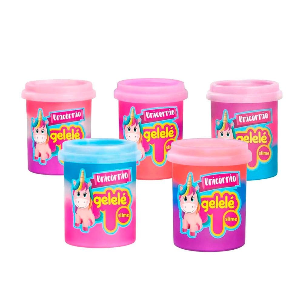 Gelelé Slime Doce Brinquedo Pote Unicórnio - Item Variado