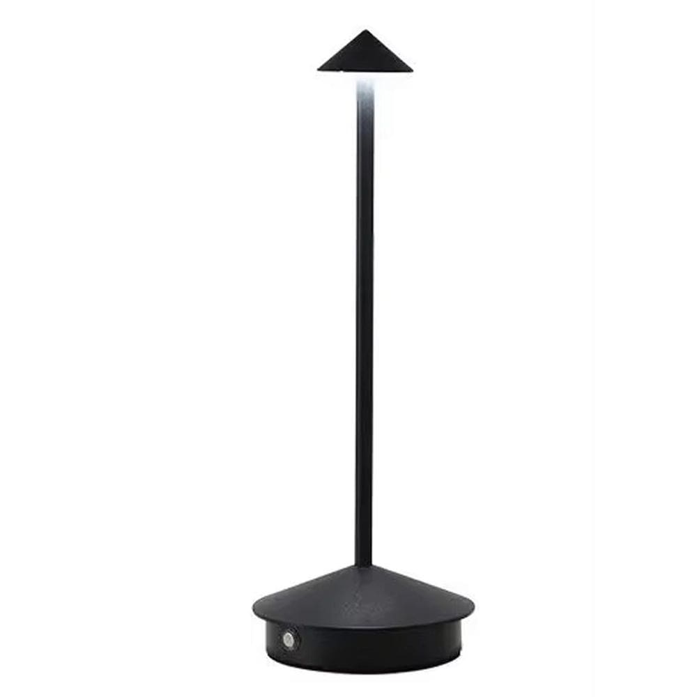 Luminaria de Mesa LED 3 Tons Controle de Intensidade Abajur USB Bateria Recarregavel Casa Quarto Cabeceira Home Office