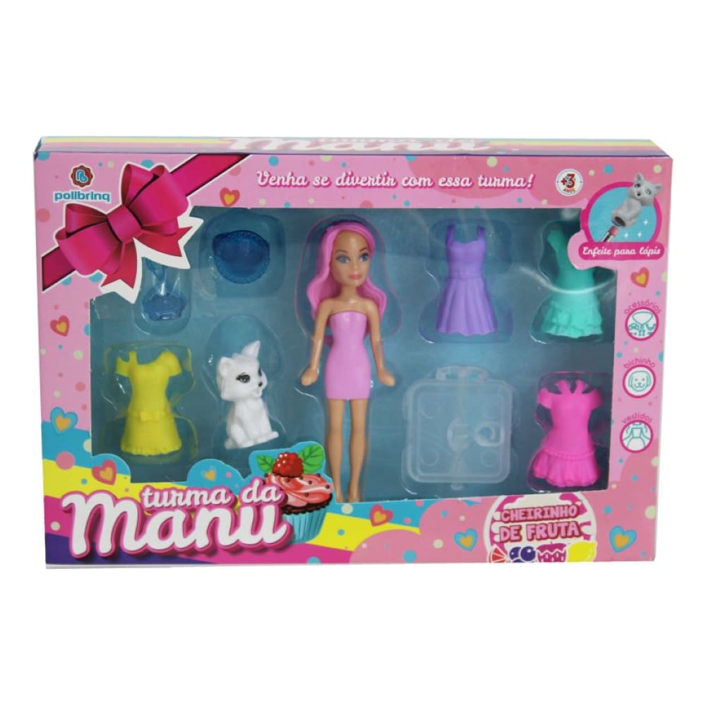 Brinquedo Turma Da Manu Cheirinho De Fruta Flay - Polibrinq
