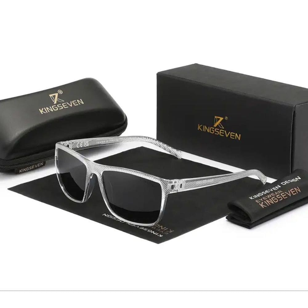 Óculos De Sol Kingseven C12 Uv400 Polarizado Clear/gray
