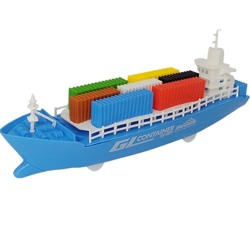 Navio Cargueiro Container Ship Super Brinquedo A Frição 30CM