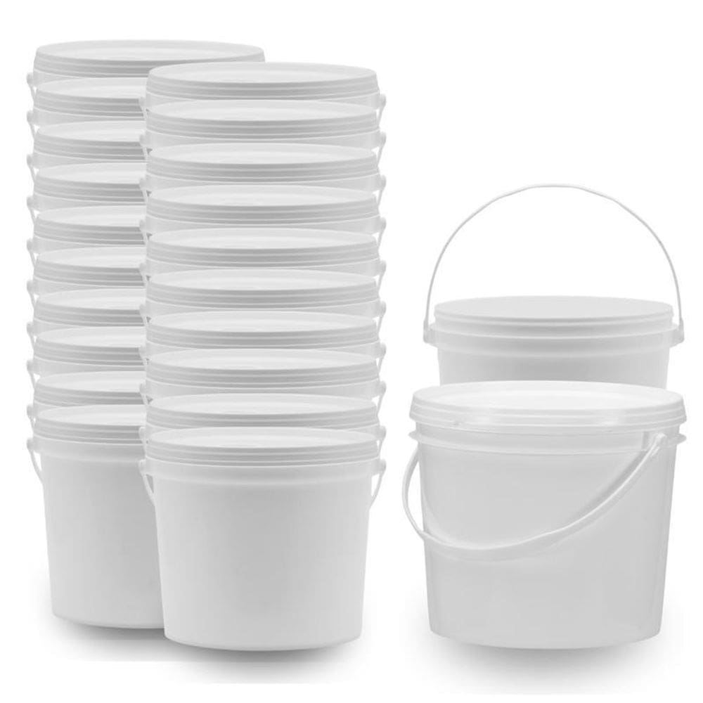 Balde Para Pinturas E Reformas 1.8L Branco 20 Pçs