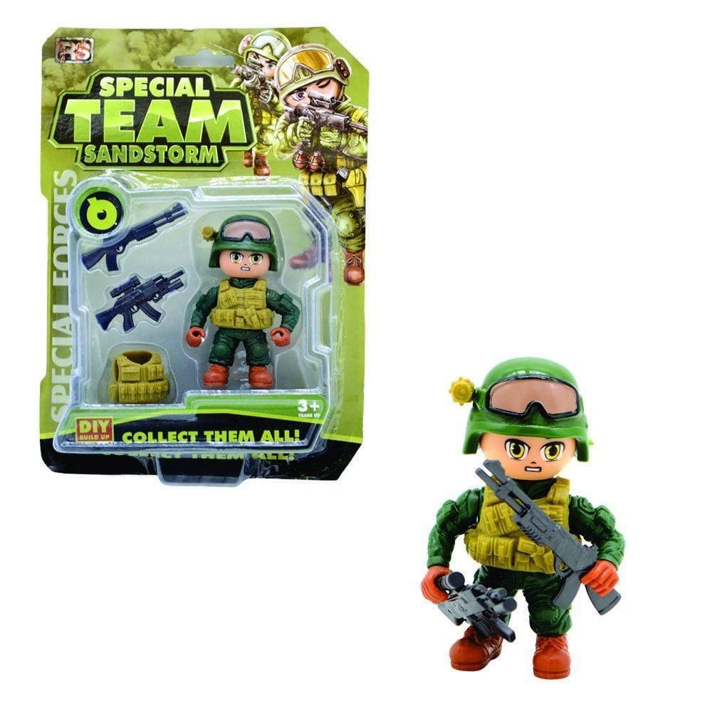 Kit Soldado Sandstorm Verde C/ Acessórios Ref 24271