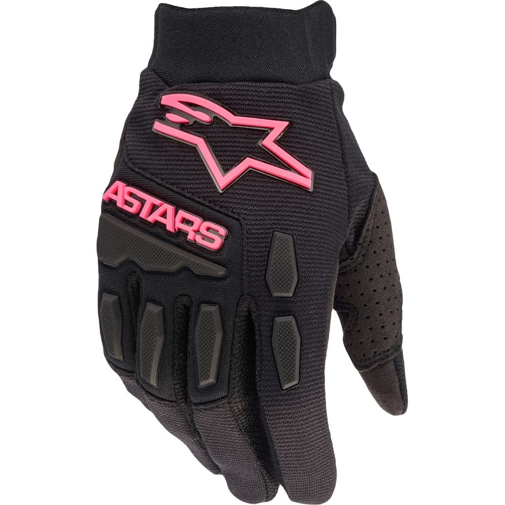 Luvas Alpinestars Stella Full Bore preta/rosa fluo para mulheres