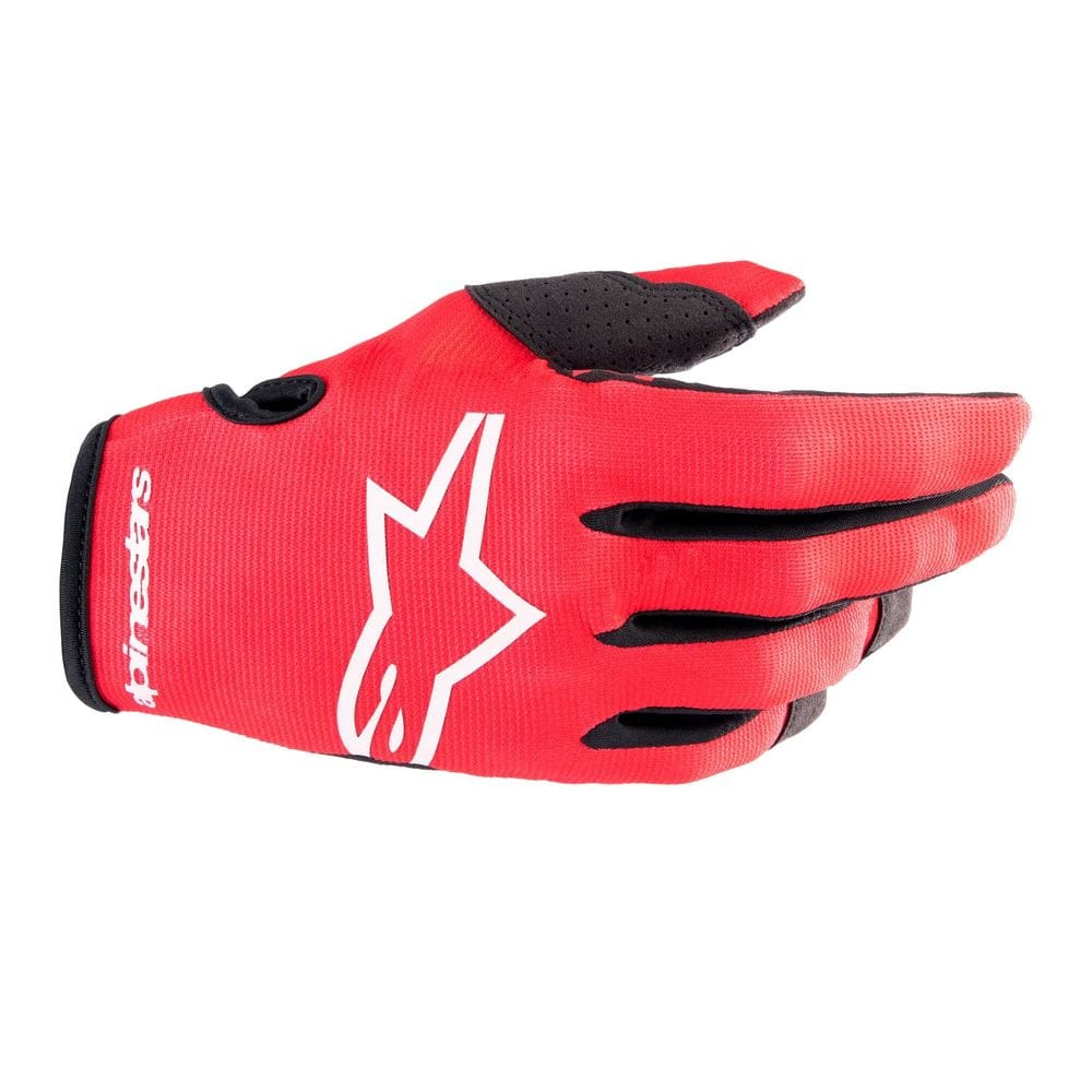 Luvas Alpinestars Radar Mars vermelho/branco 2X para adultos