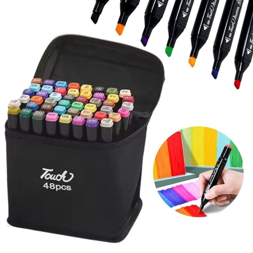 Ultra Canetinhas Coloridas Profissional Marca Texto Ponta