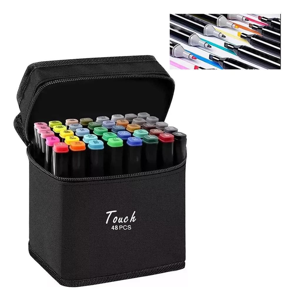 Super Kit Profissional Canetinhas Marca Texto 2 Pontas