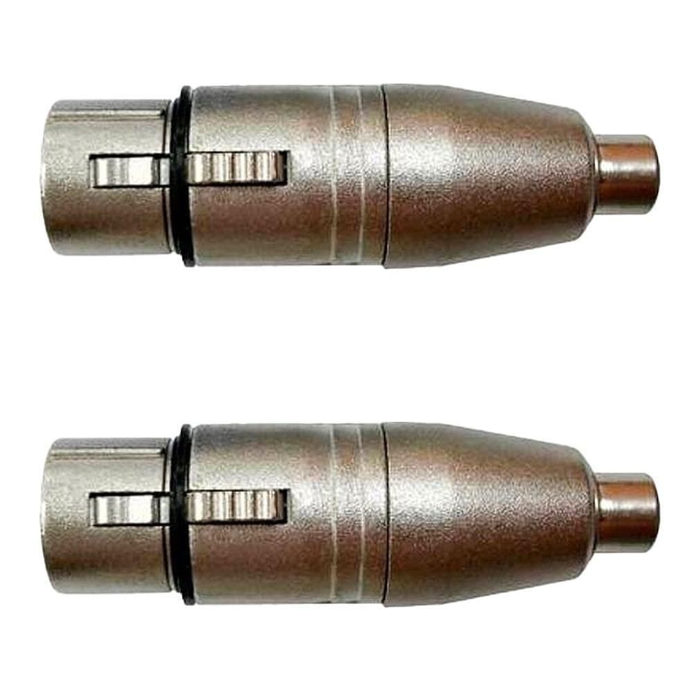 Adaptador Rca Fêmea P-xlr 3p Fêmea Niq. Wc 244 Ad 02 Unidades Wireconex [f108]