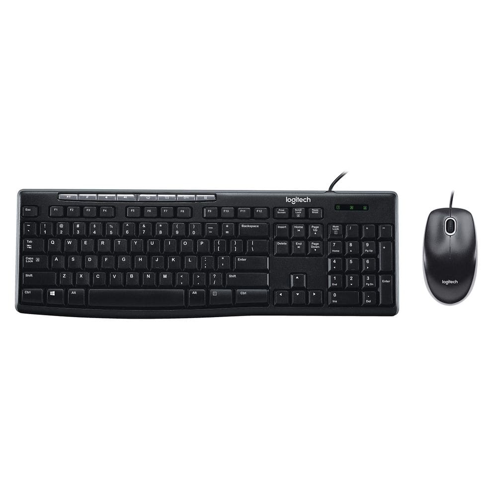 Teclado e mouse Logitech Media Combo MK200