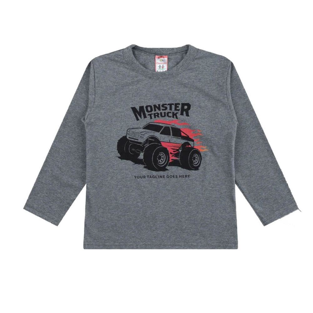 Camiseta Infantil Menino Manga Longa Vários Modelos