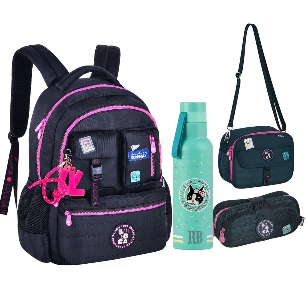 Kit Com Garrafa Verde Juvenil da Youtuber Luluca