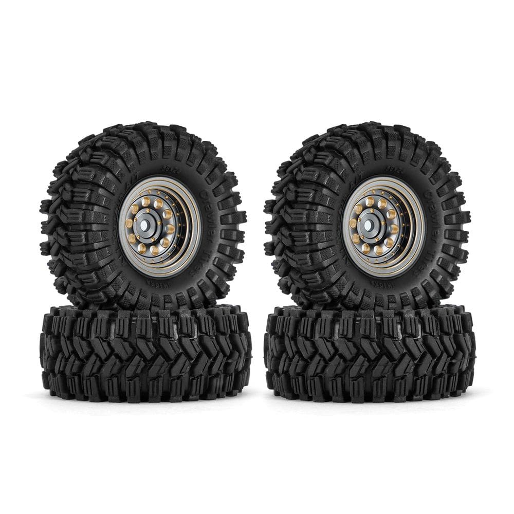 Conjunto de pneus de roda para carro Axial SCX24 AX24 TRX4M FCX24 RC