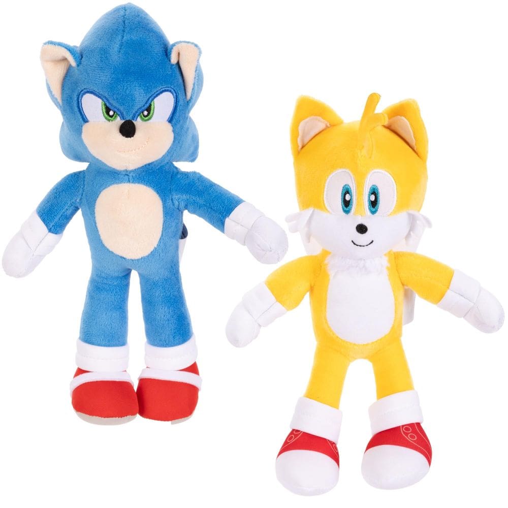 Brinquedo de pelúcia Sonic The Hedgehog Sonic 3 Movie 23 cm com caudas
