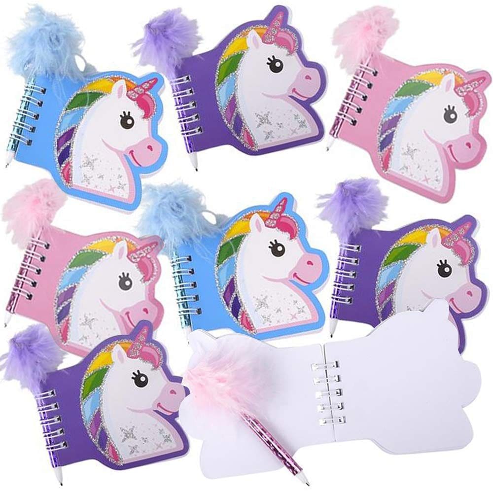 Conjunto de caderno e canetas ArtCreativity Unicorn para crianças (12 conjuntos)