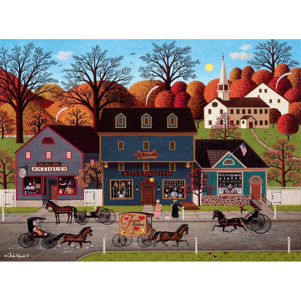 Quebra-cabeça Buffalo Games Charles Wysocki Valley Farm 1000 unidades