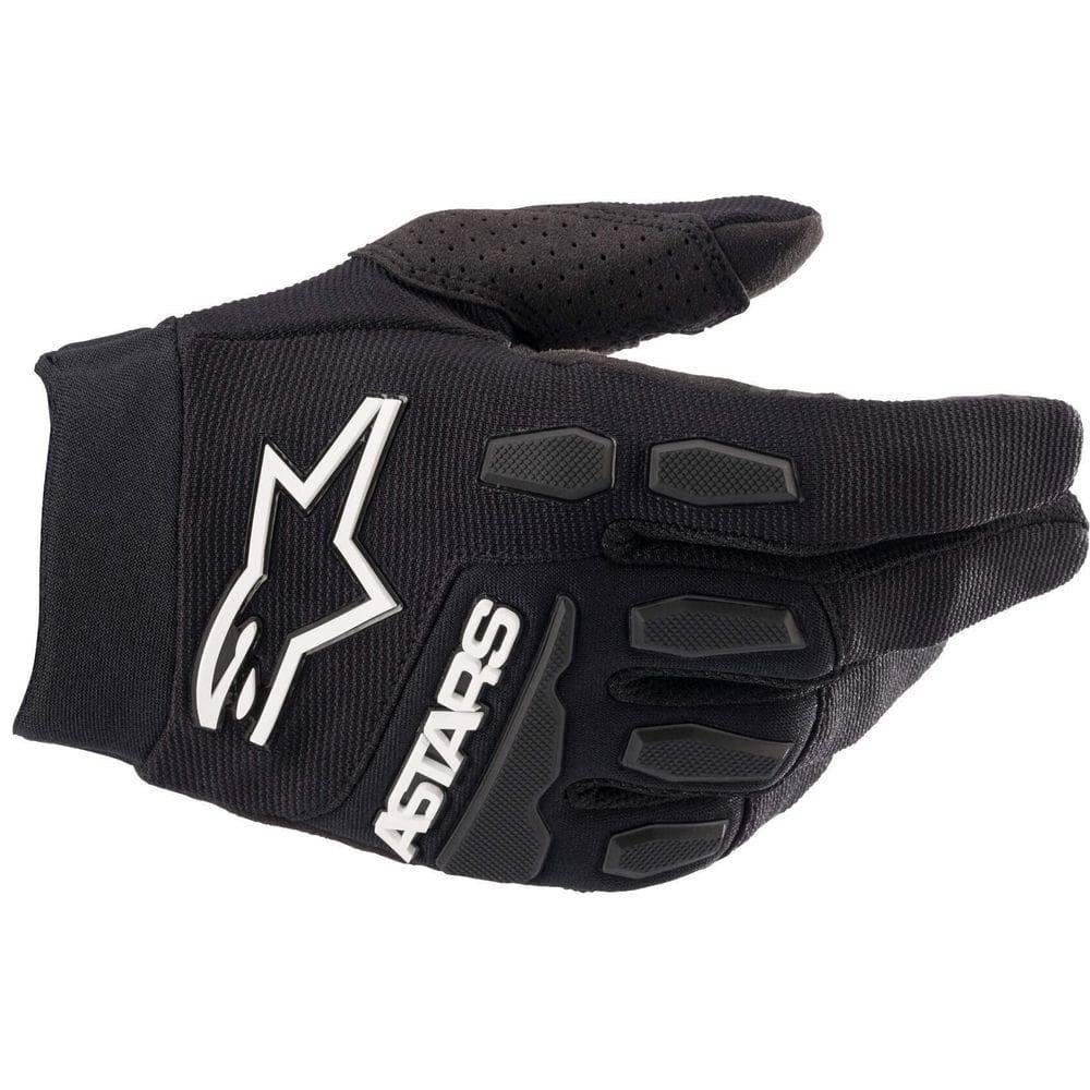 Luvas Alpinestars Full Bore Youth pretas/brancas 2XS